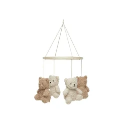 Mobile d'éveil bébé teddy bear naturel et biscuit