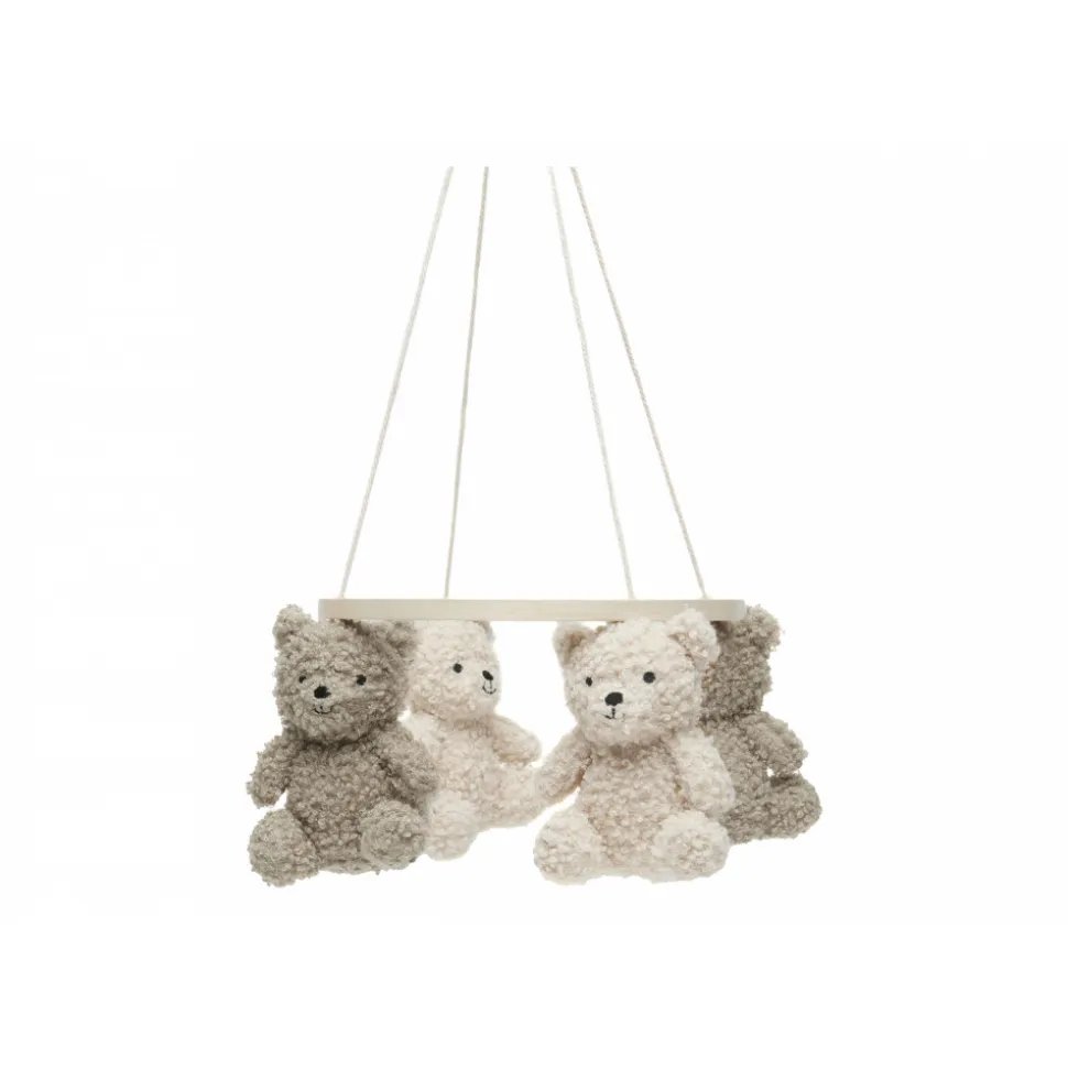 Mobile d'éveil bébé teddy bear olive green et naturel