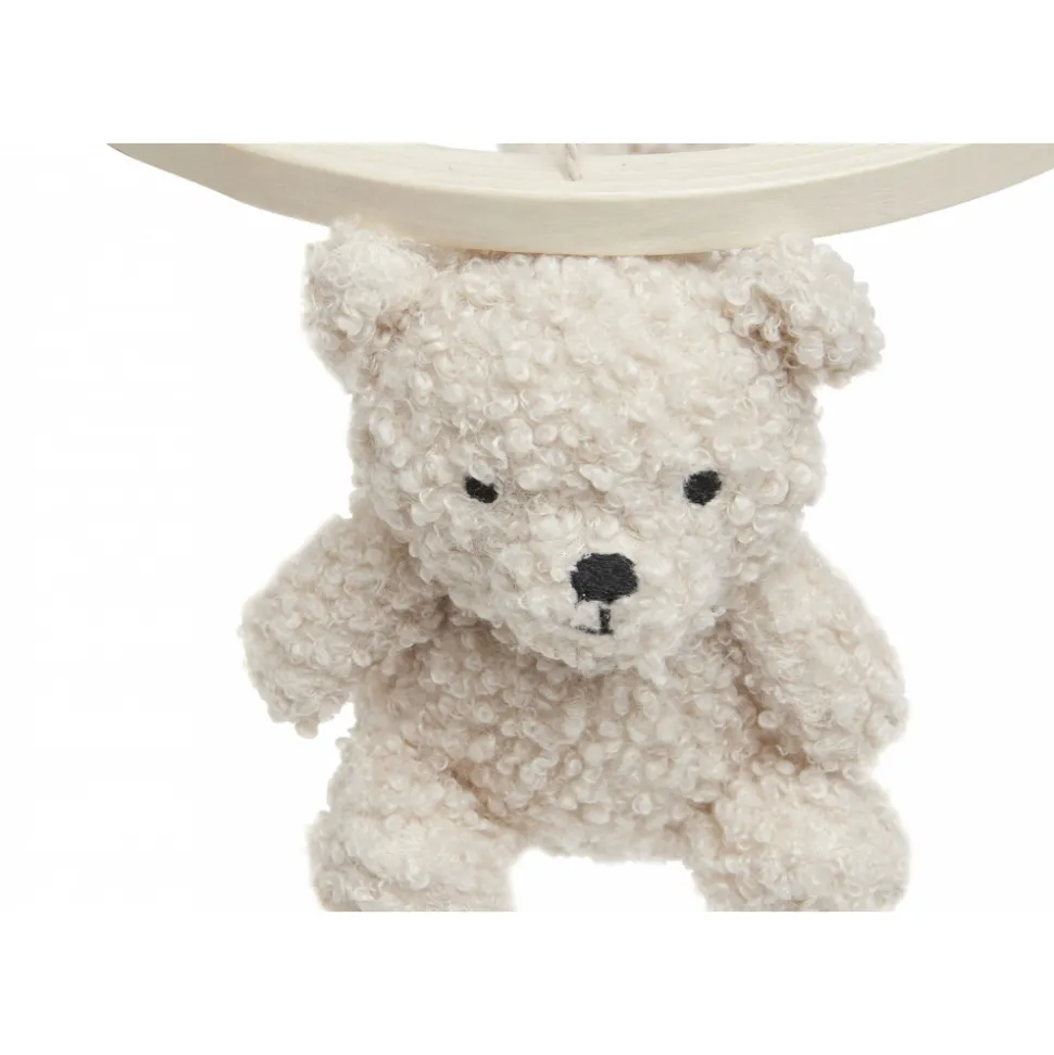 Mobile d'éveil bébé teddy bear wild rose et naturel