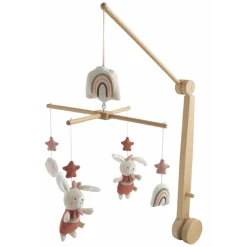 Mobile en bois petit coeur