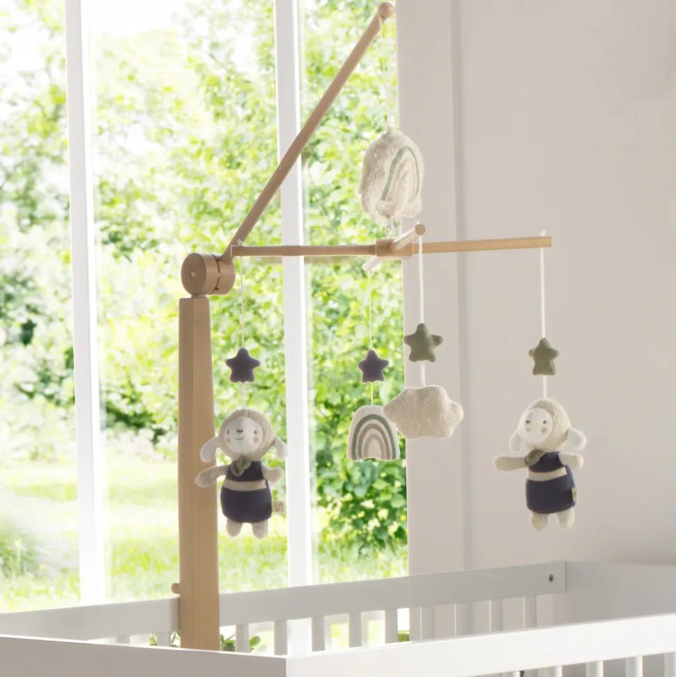 Mobile en bois petit nuage