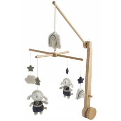 Mobile en bois petit nuage