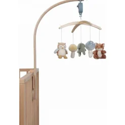 Mobile musical en bois fsc - forest friends