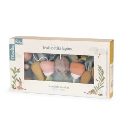 Mobile musical trois petit lapins
