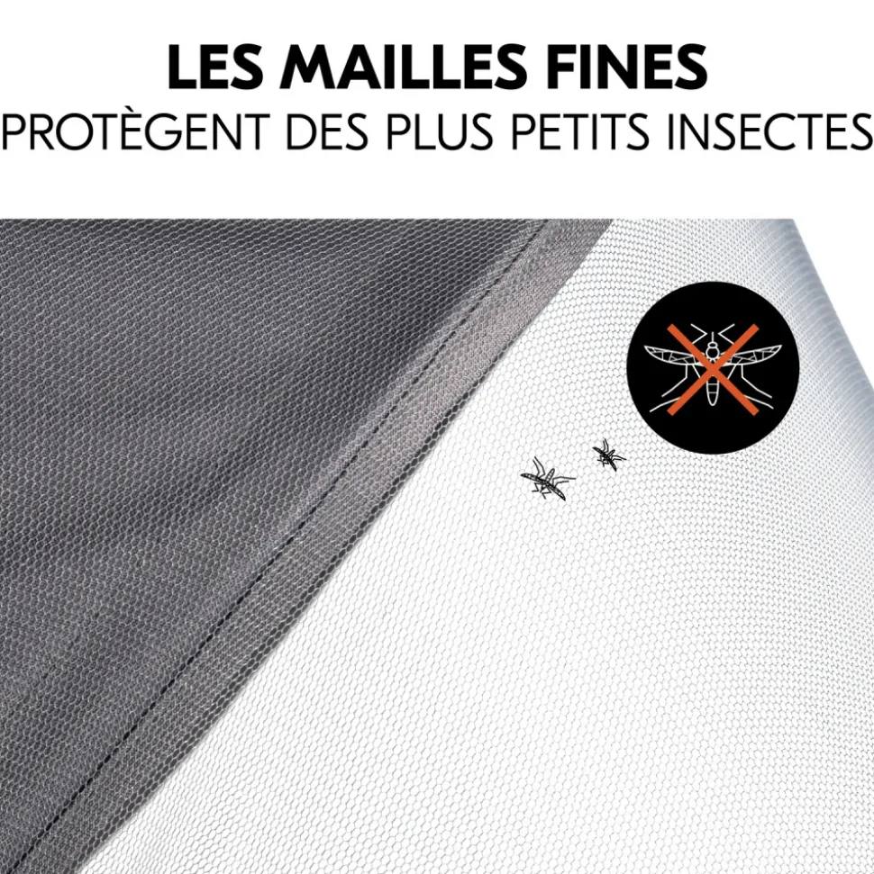 Moustiquaire universelle pour poussette grey