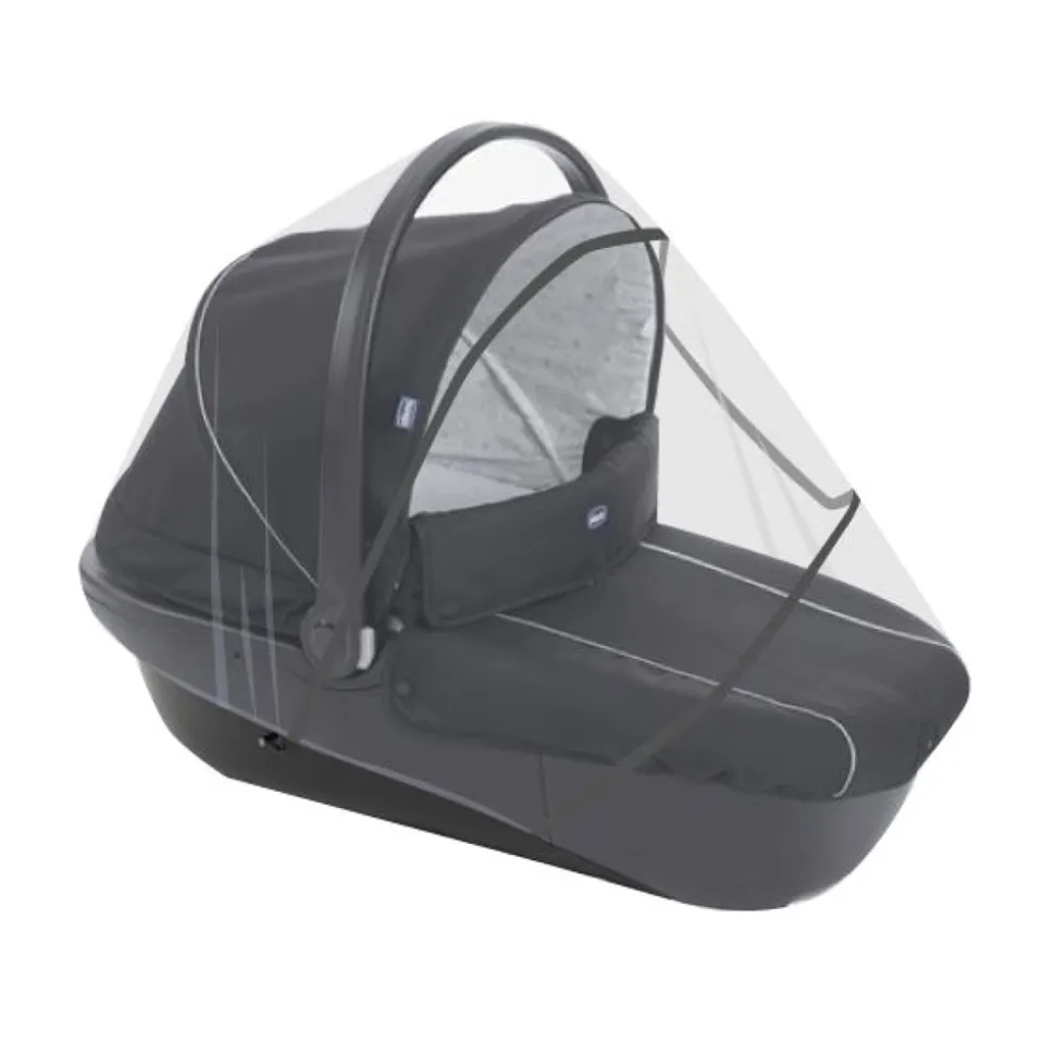 Moustiquaire universelle siège auto, nacelle et poussette gris