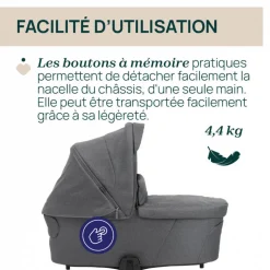 Nacelle flexi black satin
