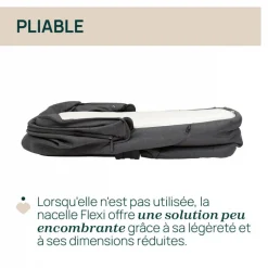 Nacelle flexi black satin
