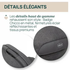 Nacelle flexi black satin
