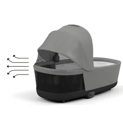 Nacelle luxe priam 4 et e-priam 2 mirage grey