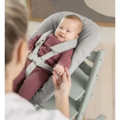 Newborn set gris pour chaise tripp trapp