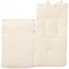 Nid d'ange coton doublé fausse fourrure - angora ivoire