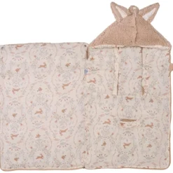 Nid d'ange coton doublé sherpa - jardin enchanté