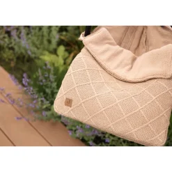 Nid d'ange groupe 0+ check knit biscuit