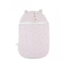 Nid d'ange mousseline de coton et sherpa bali, moka & snow