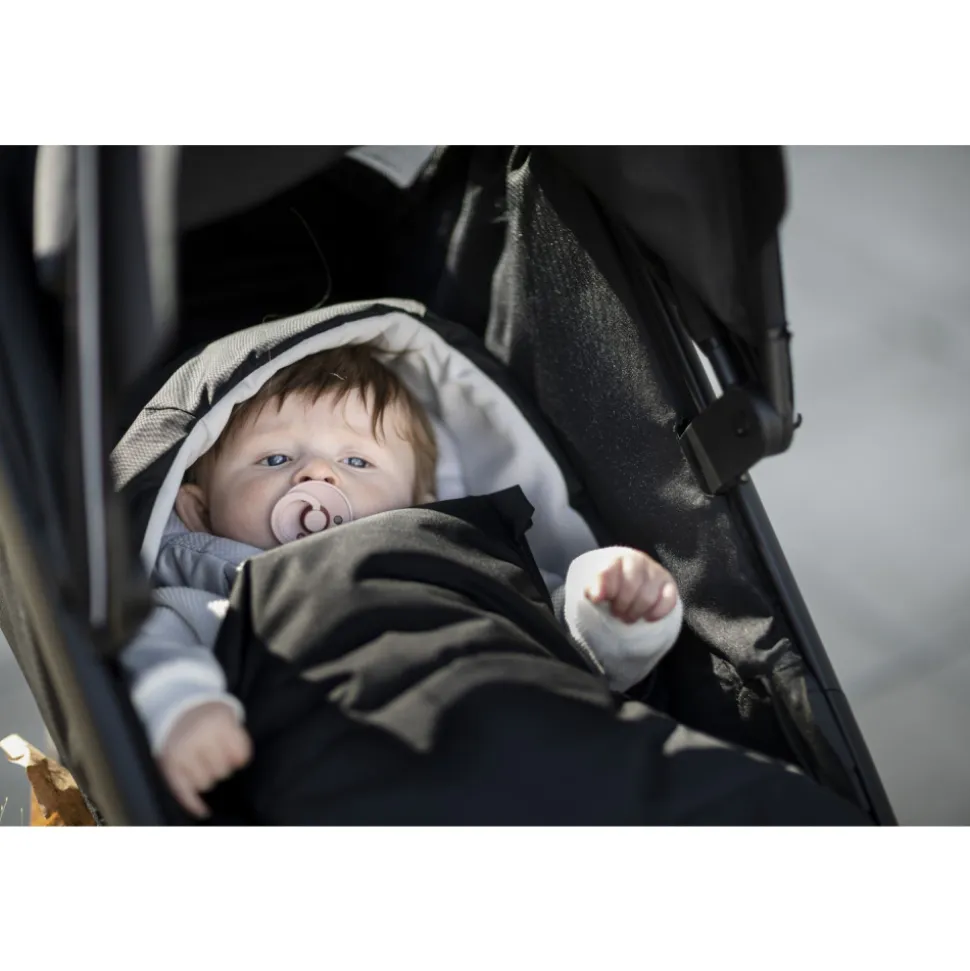 Nid d'ange newborn noir pour poussette thule