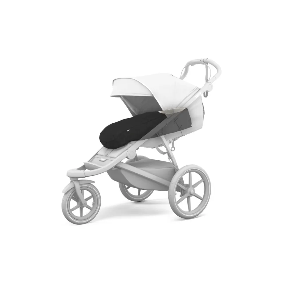 Nid d'ange newborn noir pour poussette thule