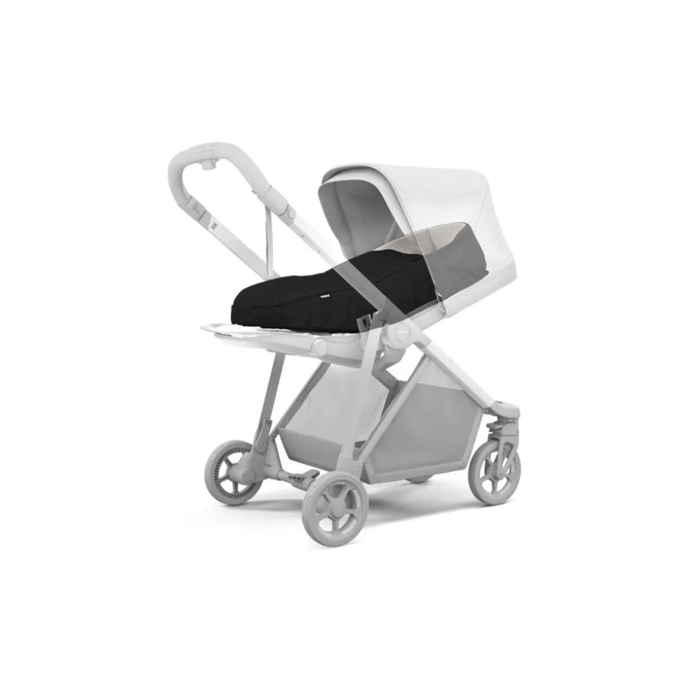 Nid d'ange newborn noir pour poussette thule
