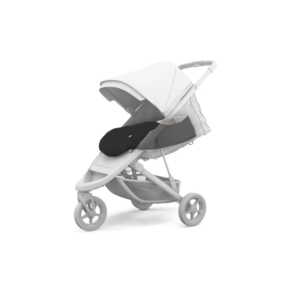 Nid d'ange newborn noir pour poussette thule