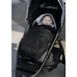 Nid d'ange newborn noir pour poussette thule