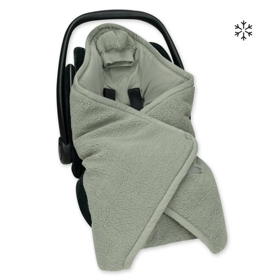 Nid d'ange teddy bouclette kaki