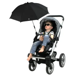 Ombrelle pour poussette noire