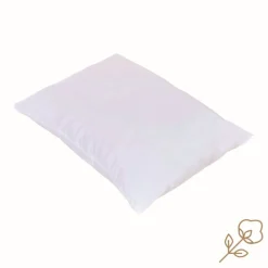 Oreiller pour enfant en coton bio 60 x 40 cm blanc