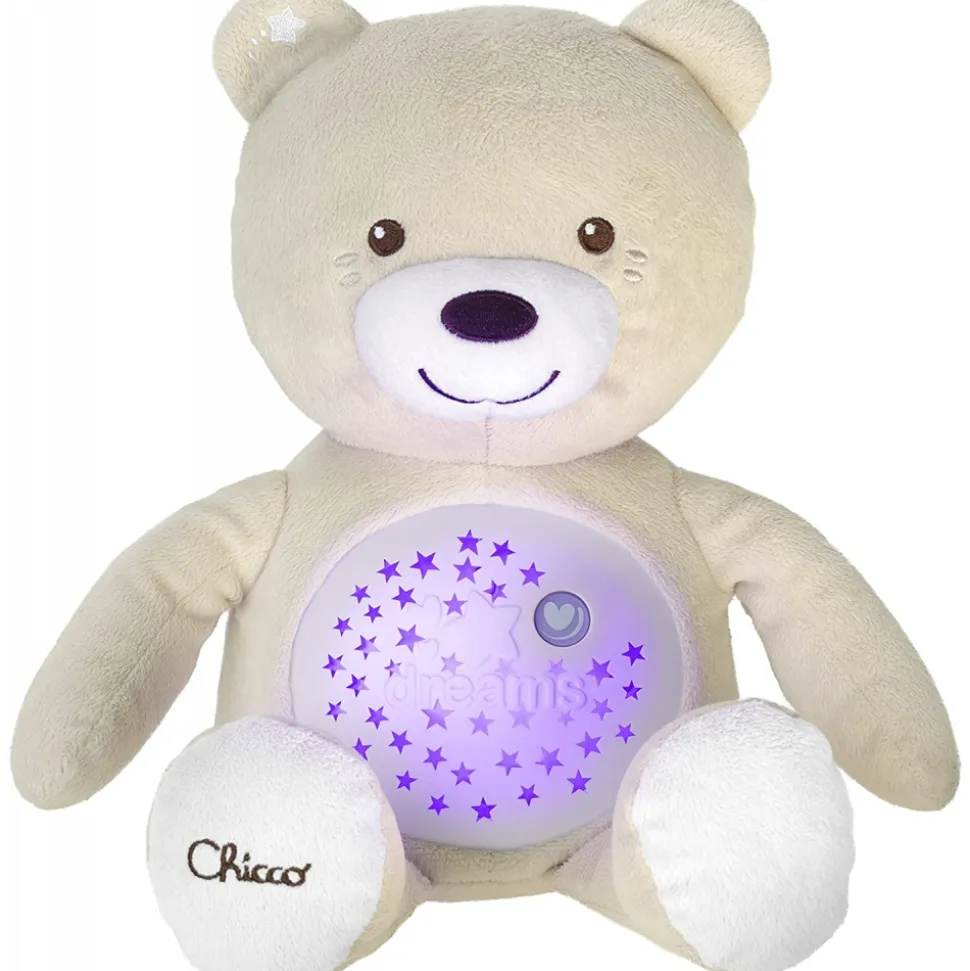 Ourson projecteur baby bear beige first dreams