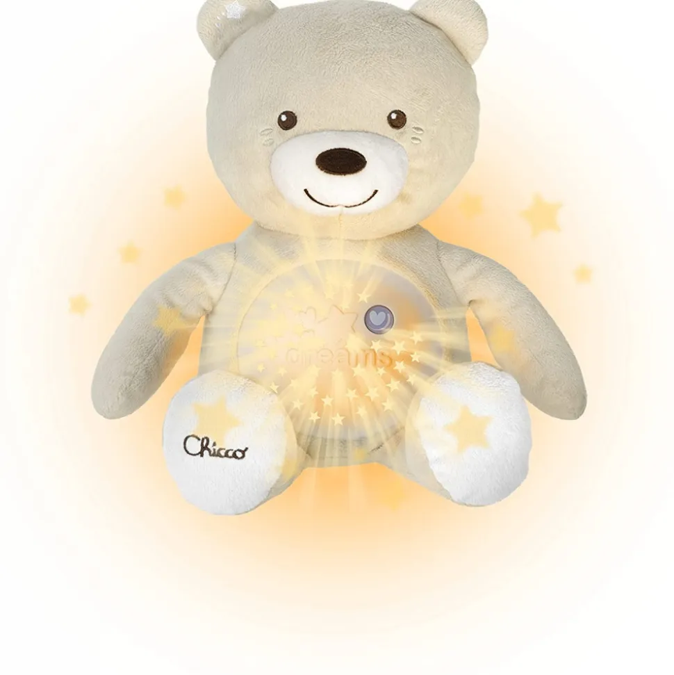 Ourson projecteur baby bear beige first dreams