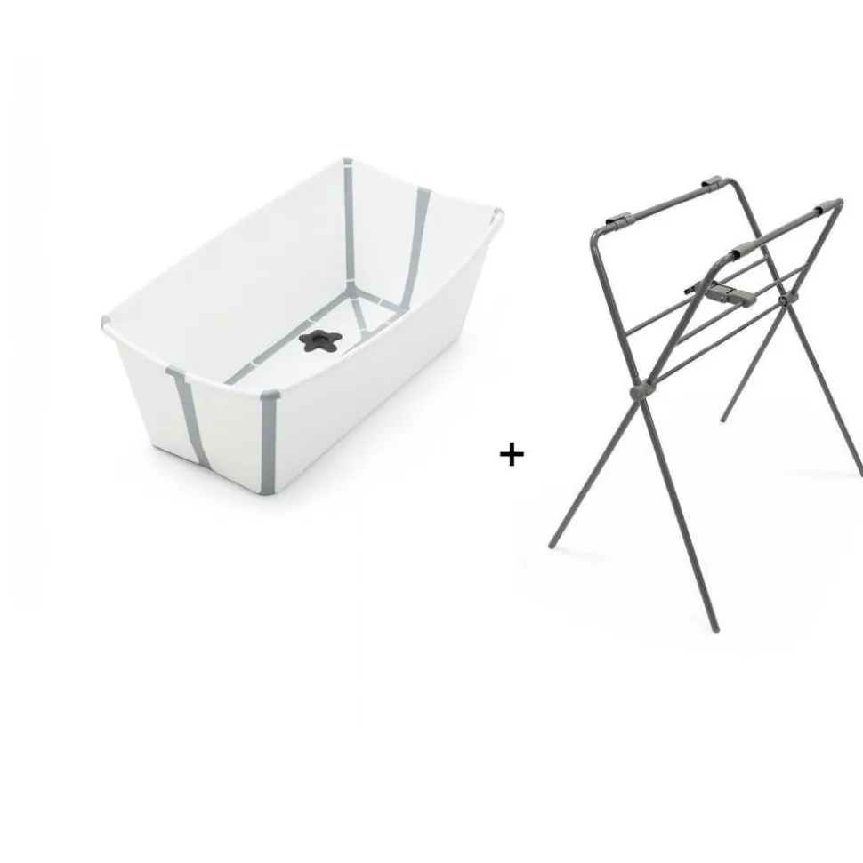 Pack baignoire flexi bath blanche + support à pieds