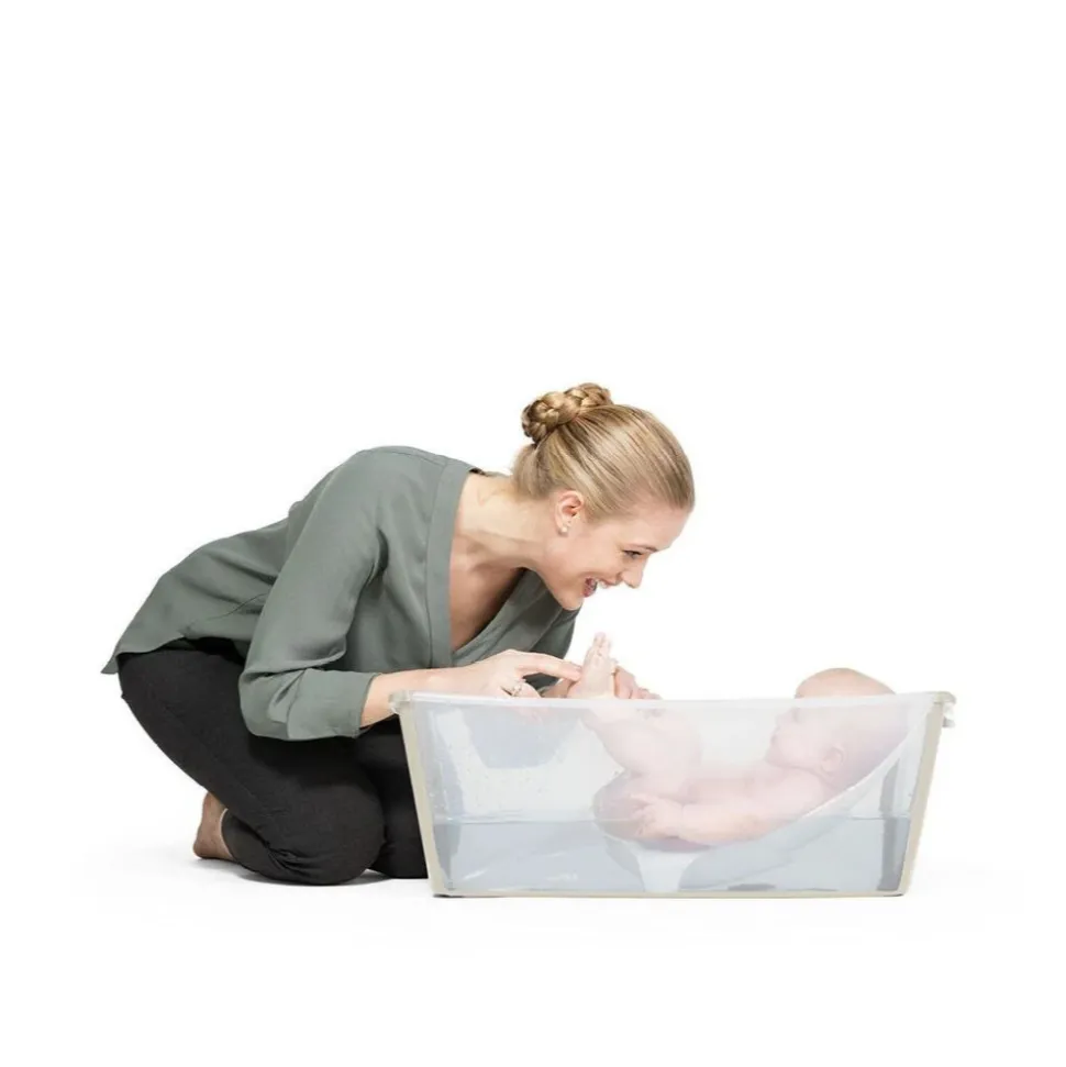Pack baignoire flexi bath sandy beige + support à pieds
