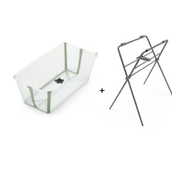 Pack baignoire flexi bath verte + support à pieds