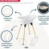 Pack baignoire vasco 5 pièces blanc muguet