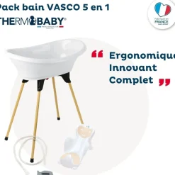 Pack baignoire vasco 5 pièces blanc muguet