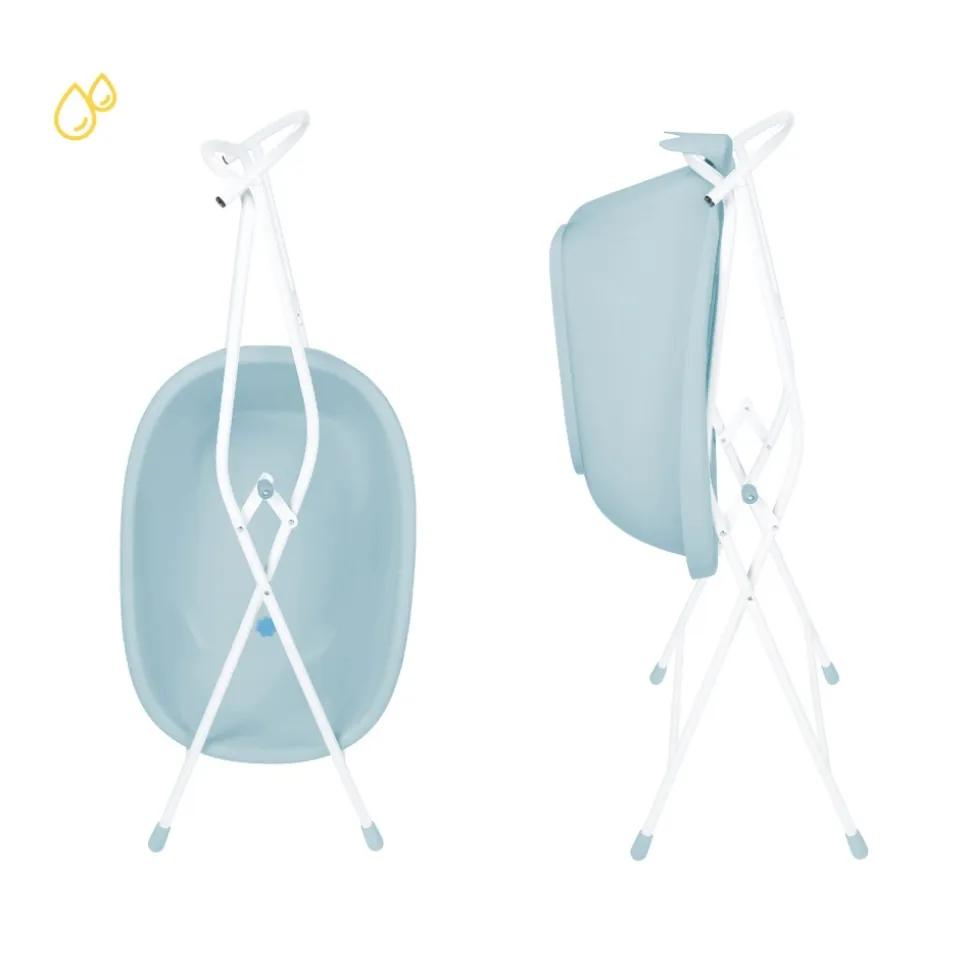 Pack baignoire évolutive baleine avec pied 0-24 mois