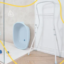 Pack baignoire évolutive baleine avec pied 0-24 mois