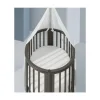 Pack berceau sleepi hazy grey + matelas mini sleepi + drap housse blanc
