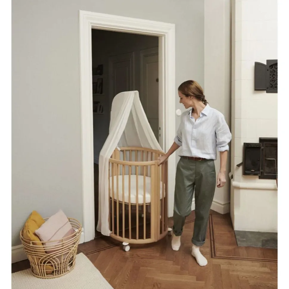 Pack berceau sleepi natural + matelas mini sleepi + drap housse blanc