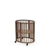 Pack berceau sleepi warm brown + matelas mini sleepi + drap housse blanc