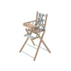 Pack chaise haute pliante sarah hybride vert mint et sa tablette blanche amovible