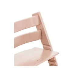 Pack chaise haute tripp trapp hêtre serene pink + newborn set gris