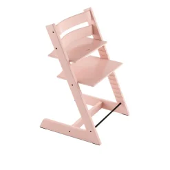 Pack chaise haute tripp trapp hêtre serene pink + newborn set gris