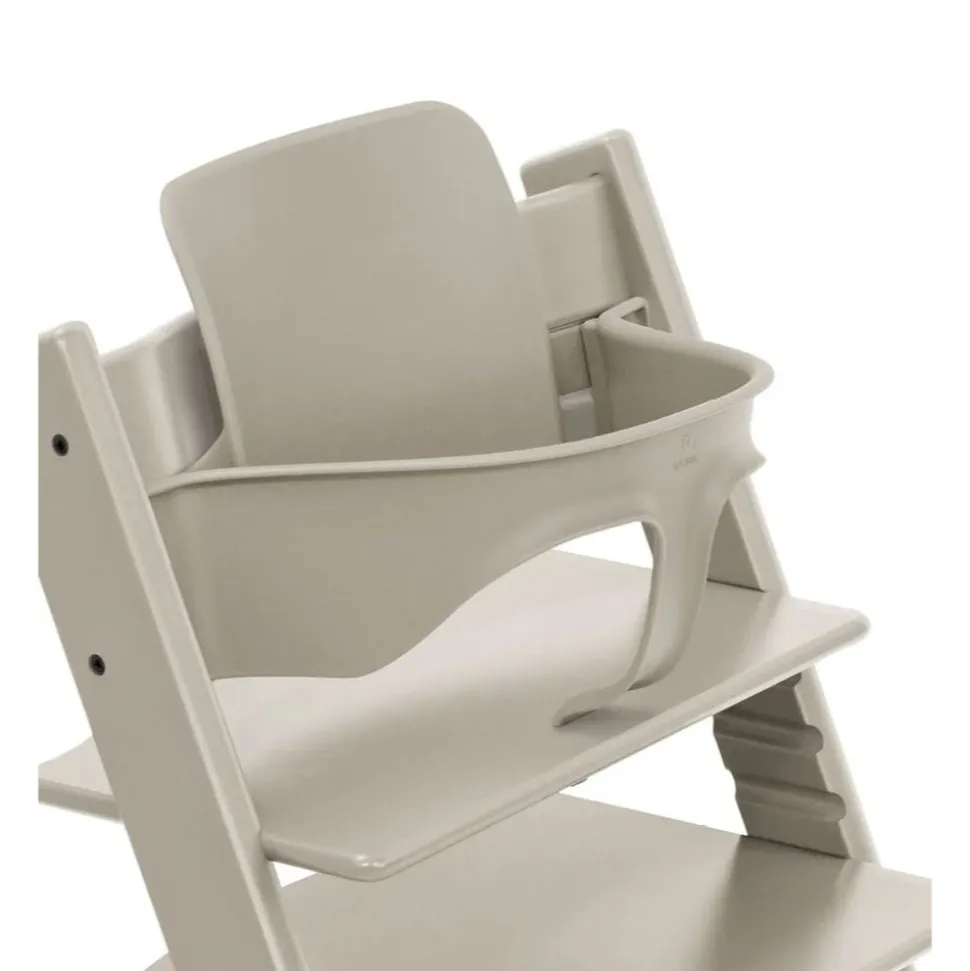 Pack chaise haute tripp trapp avec son baby set et sa tablette cashmere grey