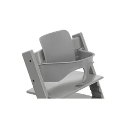 Pack chaise haute tripp trapp avec son baby set et sa tablette gris tempête