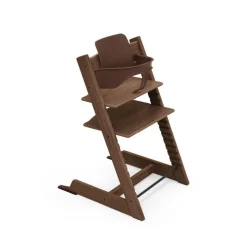 Pack chaise haute tripp trapp chêne warm brown et son baby set
