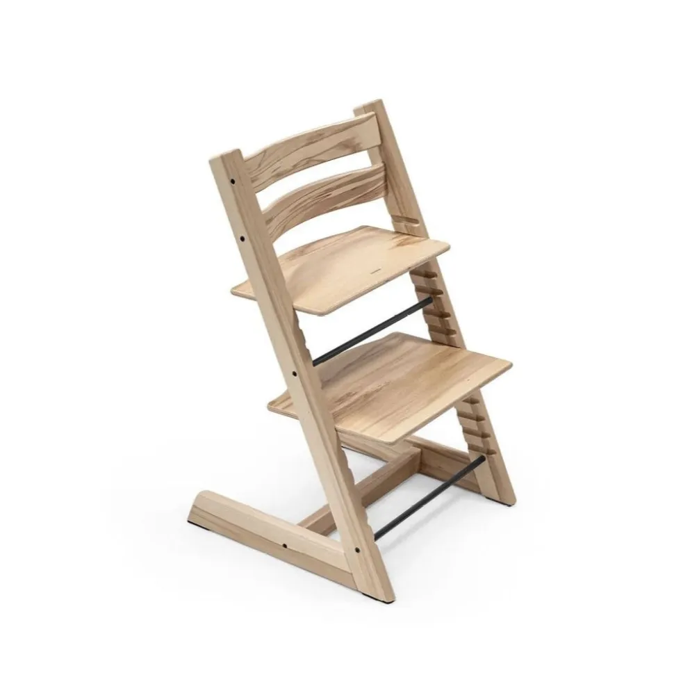 Pack chaise haute tripp trapp hetre wild wood + newborn gris
