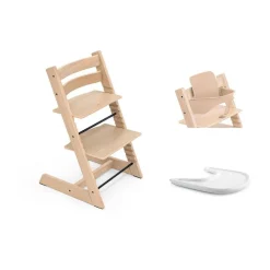 Pack chaise haute tripp trapp et son baby set warm brown
