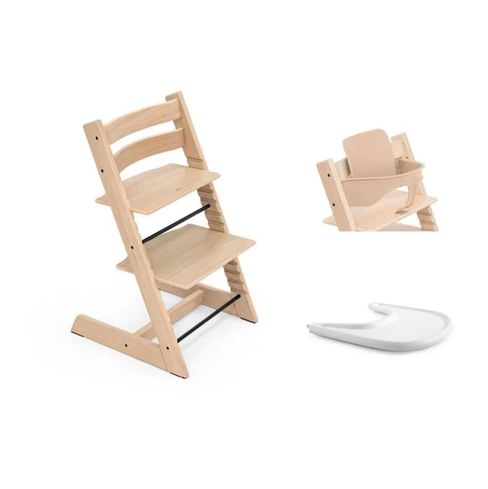 Pack chaise haute tripp trapp et son baby set warm brown