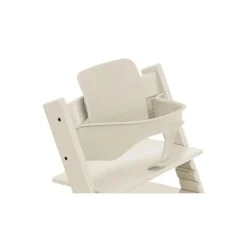 Pack chaise haute tripp trapp hêtre vanilla white + newborn set gris
