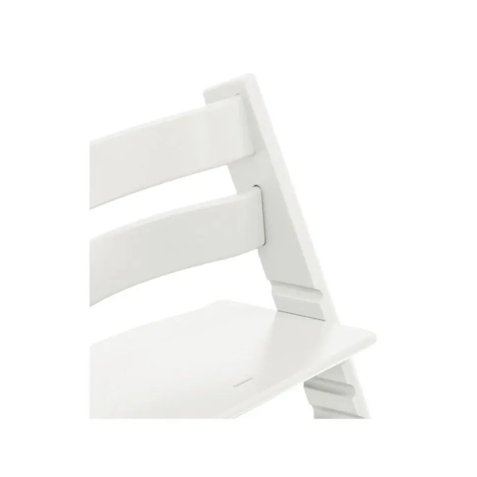Pack chaise haute tripp trapp hêtre blanc + newborn set gris